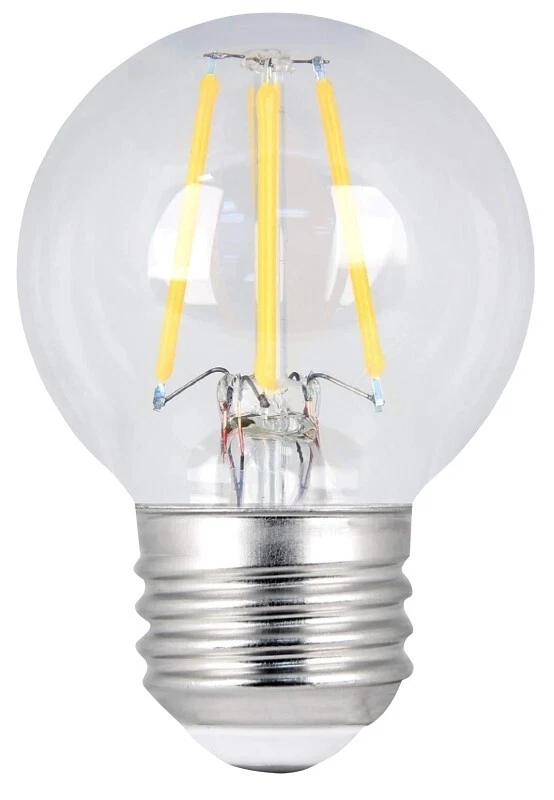 Feit BPGM40/927CA/FIL PACK (2) LED Bulbs Globe G16.5 Lamp, 40 W Equivalent, E26 - Image 1 of 1