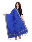 Women Art Silk Dupatta Stole Scarf Party Wear  Chunni Ethnic Dress Royal Blue