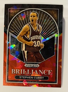 STEPHEN CURRY, 2023-24 Panini Prizm Draft Picks Brilliance Red Ice Prizm #18 
