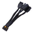 12VHPWR 4x 8pin to 16pin Connector Cable 90 Degree Elbow to GPU RTX4090 15CM