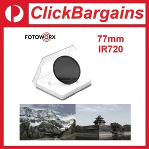 Fotoworx 77mm IR720 Infrared Optical Glass Camera Lens Filter / 77 mm IR-720 - Picture 1 of 15