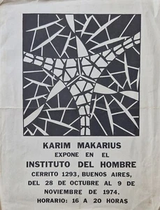 Afiche - Karim Makarius En El Instituto Del Hombre (1974) - Picture 1 of 1