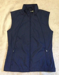 North End Ladies Front Zipper Pocket Vest, Navy Blue, XS/TP, Very Nice! - Picture 1 of 3