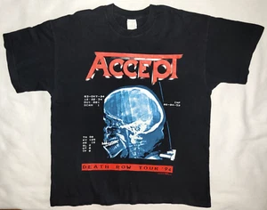 ACCEPT DEATH ROW TOUR 1994 OFFICIAL SHIRT VINTAGE MCS BERLIN SINGLE STITCH XL - Bild 1 von 11