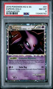 Pokémon Undaunted Espeon Prime #81 2010 ultra raro PSA 8 casi nuevo #110495762 - Imagen 1 de 2