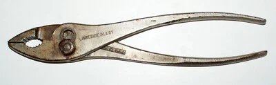 Antiguo Antiguo Antiguo Vintage ALEACIÓN JUNTO AL LAGO Hecho en EE. UU. 10" Junta Deslizante Alicates Llave Foto 1 de 4