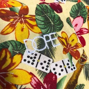 [LOT OF 2] NEW DOPE Havana SHIRT & SHORTS SET Caribbean STYLE DOMINOS Men’s S - Picture 1 of 20