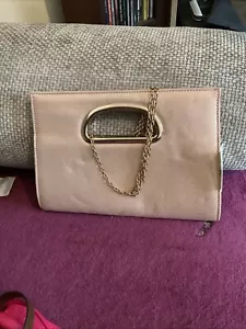 Small Rose Gold Pink New Look clutch bag BNWT See Description - Picture 1 of 3