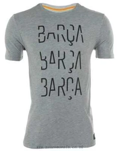 Nike Mens Football Club Barcelona Covert T Shirt Size-L Color-Grey/Black - Picture 1 of 4
