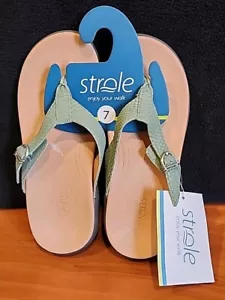 New NWOB Strole Soft Stride Women’s Sandals Green Sz 7 - Picture 1 of 4