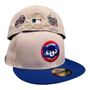New Era Chicago Cubs Varsity Pack 59FIFTY Fitted Hat Cap Size 7 1/2 - Picture 1 of 8
