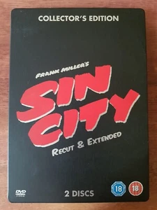 SIN CITY Steelbook Tin Ed DVD - Recut & Extended - Robert Rodriguez Bruce Willis - Picture 1 of 3