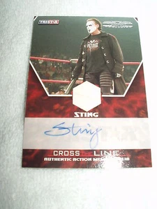 WWE Wrestling Autograph & Relic Costume Material Card Sting M-SA 96/99 - Picture 1 of 1