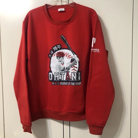 LA Anaheim Angels Sweatshirt Shohei Ohtani Rookie of the Year Promo Mens XL Cover