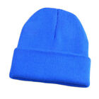 1X Beanie Hat Cap Cuff Plain Knit Ski Skull Winter Warm Slouchy Men Women Unisex