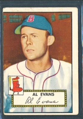 1952 Topps Set-Break #152: AL EVANS Boston Red Sox ~ VG to VG-EX - Image 1 of 2