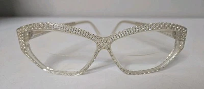  Gafas de lectura recetadas vintage Rochas Paris 4611 OC Bling Crystal Francia Foto 1 de 4