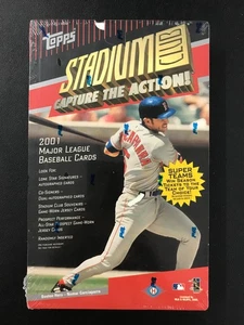 2001 Topps Stadium Club Baseball Box Factory Sealed HOBBY look for AUTO's/RELICS - Picture 1 of 4