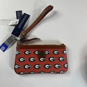 Nuevo con etiquetas Nuevo Dooney & Bourke Georgia Bulldogs Grande Delgado Muñequera Cartera - Imagen 1 de 5