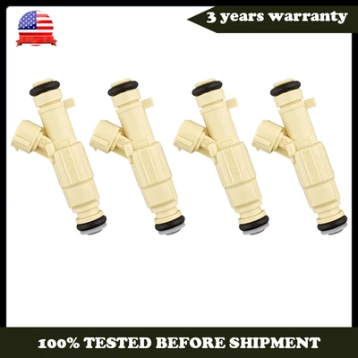 Inyector de combustible 4 piezas para Hyundai Tucson 2011-2013 y Kia Forte 2010-2013 2,0 L L L4 Foto 1 de 4