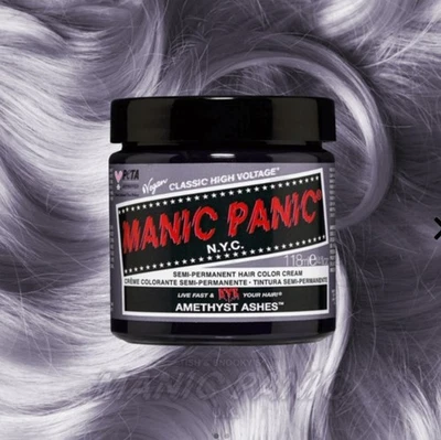 Tinte de cabello semipermanente vegano Manic Panic color crema 40z [cenizas amatires] Foto 1 de 4