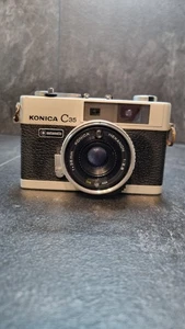 Konica C35 Flashmatic analoge Kleinbildkamera Flash matic 38 mm F2.8 Japan gebraucht - Bild 1 von 8
