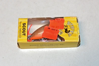 Vintage Strike King Spence Scout 245 6 Wood Lure  in Original Box NOS - Image 1 of 4