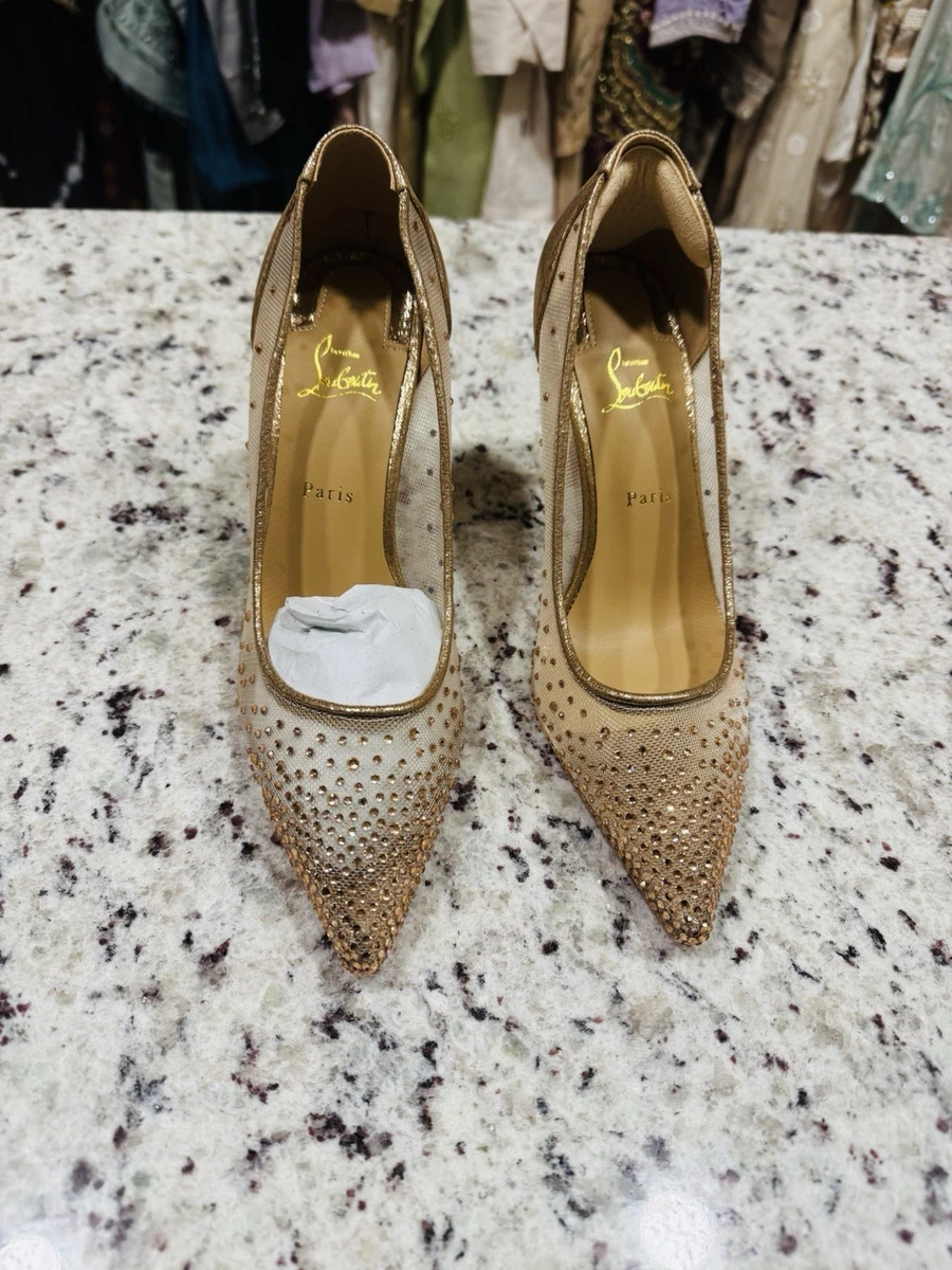 Christian Louboutin Gold Heels for Women for sale - eBay