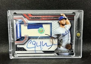 2016 Topps Strata Clearly Authentic Clayton Kershaw Auto Patch /50 Dodgers - Picture 1 of 1