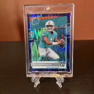 2020 Panini Donruss Optic - Rated Rookies Tua Tagovailoa Purple Shock Prizm (RC) - Picture 1 of 2