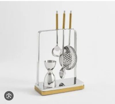 Herramientas de barra Pottery Barn Fillmore doradas Foto 1 de 2