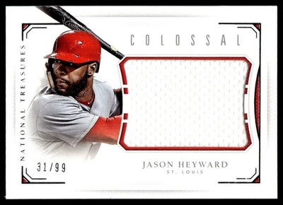 Camiseta deportiva 2016 National Treasures Colossal Jason Heyward 1 color 31/99 St. Louis Foto 1 de 2