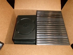 Lot of 27 Used Empty DVD Cases Black Each Holds 1 Disc Excellent Cond Free Ship - Imagen 1 de 1