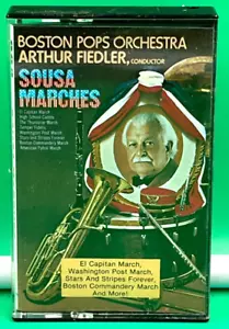Sousa Marches, Arthur Fiedler, Boston Pops (Cassette Tape, 1985, RCA) CAK-2593 - Picture 1 of 2