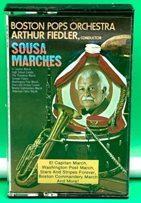 Sousa Marches, Arthur Fiedler, Boston Pops (Cassette Tape, 1985, RCA) CAK-2593 - Image 1 of 2