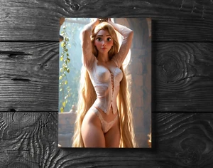 Sexy Rapunzel Anime Poster Print - No Frame - Picture 1 of 3