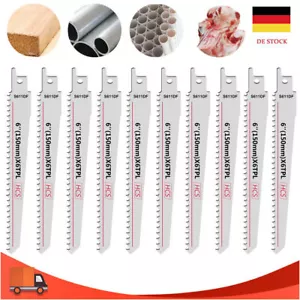 Säbelsägeblatt Set Recipro Sägeblätter Feinschnitt Säbel Für Holz Metall 10 Tlg - Bild 1 von 12