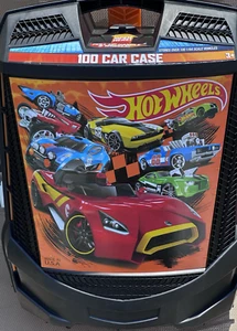 Mattel Hot Wheels Rolling Storage Case with Retractable Handle & Wheels 100 Car - Picture 1 of 12