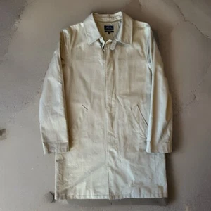 APC Trench Coat Medium Beige Long Overcoat Casual Streetwear New York - Picture 1 of 10