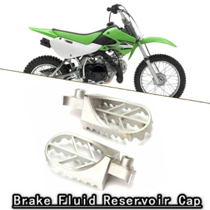 Foot Pegs Silver Left Right New Stainless Steel Fit For Yamaha WR200 WR250 WR500 - Picture 1 of 8