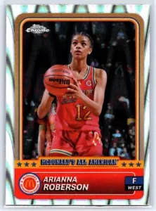 2024 Topps Chrome McDonald's Arianna Roberson RayWave Refractor #22 Duke - Picture 1 of 2