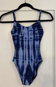 VTG Speedo Ladies One Piece Tie Dye Swimsuit Sz 4 - Rare Style - Picture 1 of 10