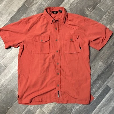 Camisa vintage LL Bean para hombre LT roja supplex nailon *VER DEFECTO* Foto 1 de 4