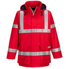 Portwest Bizflame Rain Hi-Vis Multi Lite Jacket Waterproof Multi-Protection Coat
