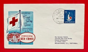 1963 Centenary of International Red Cross - Official Australian Red Cross FDC - Picture 1 of 2
