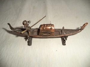 Gondel Venedig Kupfer Miniatur - Bild 1 von 2