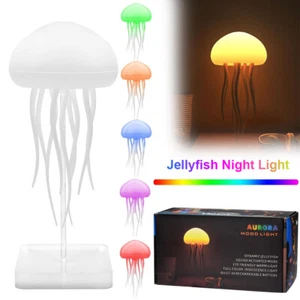 Atmosphere Night Light Voice Control Type-C Charging Cute Jellyfish Bedside Lamp - Bild 1 von 24