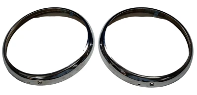 Neues Paar Scheinwerfer Halterung Äußere Blende Rand Trim 7" Verchromt Morris - Bild 1 von 4