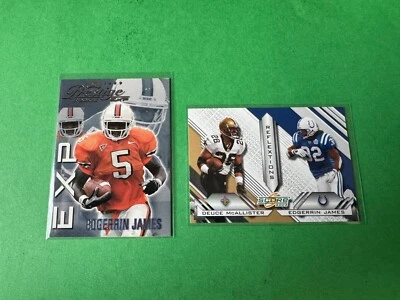 Edgerrin James 1999 Playoff Prestige EXP - Rookie #EX37 & 2003 Score Bonus Card - Image 1 of 2