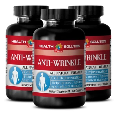 Suplemento de limpieza de la piel - FÓRMULA AVANZADA ANTIARRUGAS - 3 Frascos 180 Cápsulas Foto 1 de 4